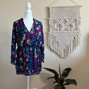 Eight Sixty Long Sleeve Floral Mini Dress (S)